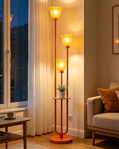 Image of Lightdot Globe Floor Lamp with LED Bulbs Included, Dimmable Floor Lamps,Unique Modern Standing Tall Lamp for Bedroom Living Room /Sofa Beside /Corner Decor-Gold