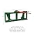 Titan Attachments Green Global Euro Hay Frame Attachment with 49" Hay Spear and Stabilizers Fits John Deere Tractors, Rated 3,000 LB, Hay Handling Equipment