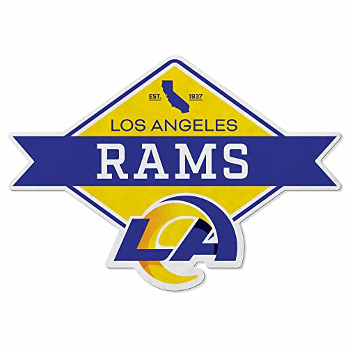 Rico Industries NFL Football Los Angeles Rams Diamond Shape Cut Pennant - Home and Living Room Décor - Soft Felt EZ to Hang
