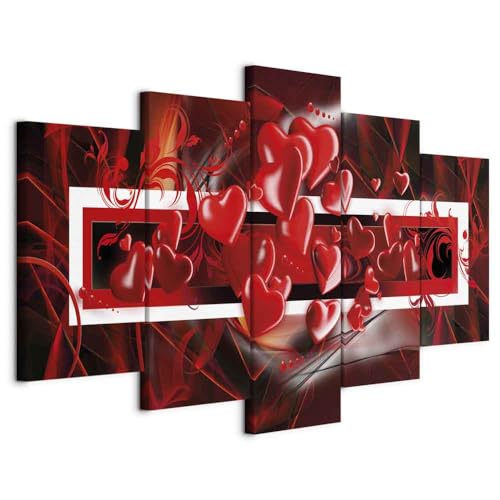 Tableau moderne 200x100 cm avec impression sur toile colorée et cadre bois