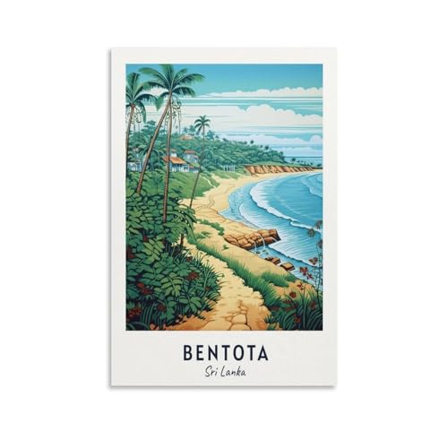 Bentota Travel Print, Bentota Sri Lanka Wall Art,City Poster Canvas