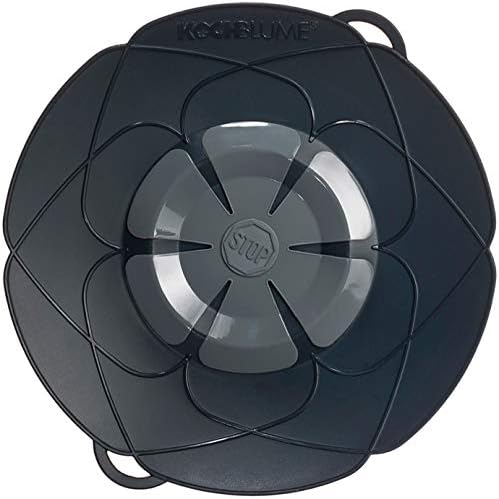 Kochblume Parent, 100% food silicone, charcoal, Topfgröße 14-24cm (L)