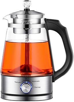COMEDYKING Teapot, Coffee Pot, Electric Kettle, Glass Heat Resistant Glass Kettle, Temperature Control, Temperature Control, Heat Retention, Quiet, Fast Boiling, Small, Stylish, Glass Tea Pot, Air