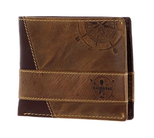 Porte-monnaie Chiemsee Ghana en cuir brun de haute qualité