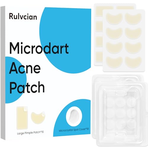 Microdart Acne Patches for Face(18 Counts) & Large Pimple Patches...