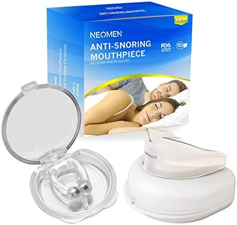 Neomen Upgraded Snoring Solution, Magnetic nose clip & mouth guard, Comfortable & Professional Anti Snoring Devices for Men and Women