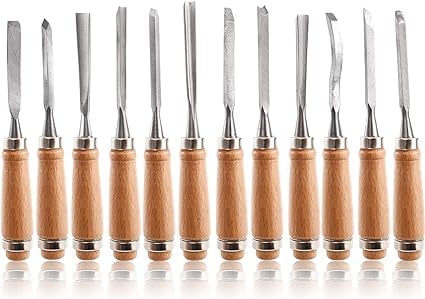 SCHMIDT 12 PCS Wood Carving Tools, Gouges Woodworking Chisels, Full Size Wood Carving Knifes for Beginner, Hobbyists, Professionals, Artistic, Gifts for Him, Fathers Day (B0CK4WM91V) Amazon Price History, Amazon Price Tracker
