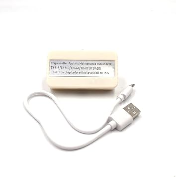 T6716 Maintenance Tank Chip Resetter Compatible with Ep-Son Workforce WF-C5210 WF-C5790 WF-C5710 WF-M5299 WF-M5799 ET-8700 Waste Ink Tank Color B-with USB line
