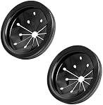 2Pcs Black 3-Inch Garbage Disposal Splash Guard - Kitchen Sink Baffle Covers for Whirlaway, Waste King and GE Models - Rubber Drain Cover Disposal and Splash Protection, Garbage Disposals and Parts