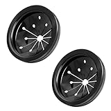 2Pcs Black 3-Inch Garbage Disposal Splash Guard - Kitchen Sink Baffle Covers for Whirlaway, Waste King and GE Models - Rubber Drain Cover Disposal and Splash Protection, Garbage Disposals and Parts