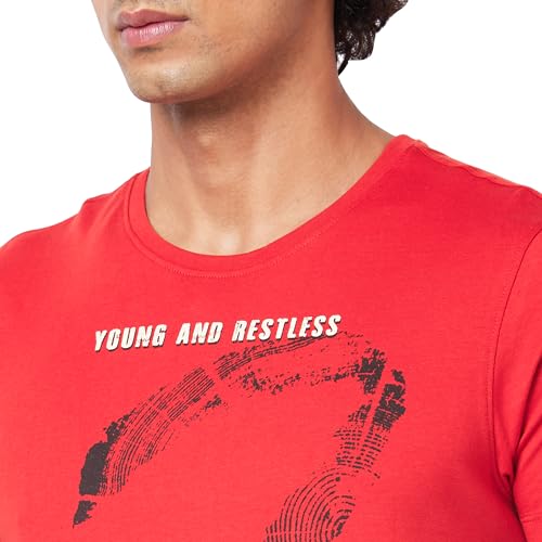 Image of Spykar Men's Solid Slim Fit T-Shirt