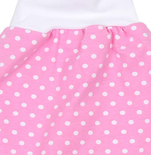 LilakindBaby kinderen romperzak zomer winter slaapzak inbakeren jersey roze wit stippen maat S-XXL - Made in Germany - Afbeelding 3