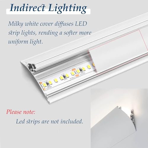 Canal LED de Techo para Crear Luz Ambiental Indirecta en Salones Modernos 4