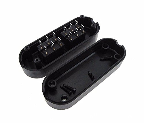 Inline Dual ON/OFF/ON Table Lamp Desk Light - Black Push Button Sliding Switch image 2