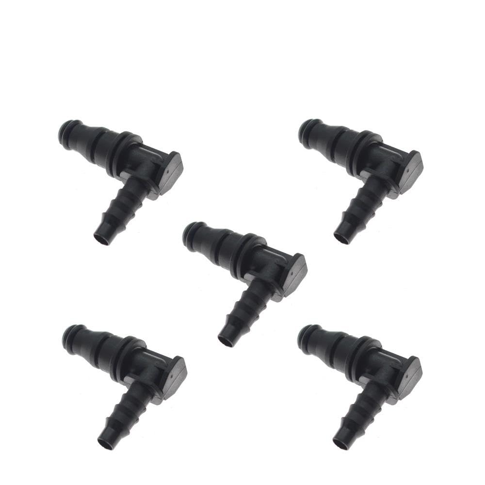 Bcdskzavu 5 Pcs Fit For 1/2/5/10X Id Vent Hose Pipe Deputy Expansion Kettle Water Pipe Pipe Connector(5 Pcs)