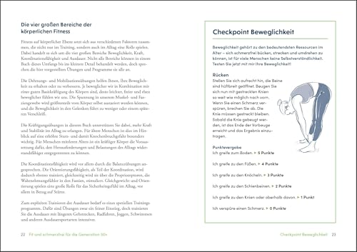Fit, schmerzfrei und gesund bis ins hohe Alter: Die effektivsten Programme für Knie, Hüfte, Rücken, Füße und Hände. Mit Selbsttests zum eigenen Fitnesslevel. Die besten Übungen für Ü50, Ü60 und Ü70