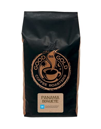 coffee beans panama - Panama Boquete Coffee Beans (5 LBS), Medium/Dark Roast, Good As Gold Coffee Roasters