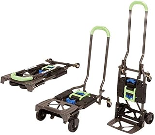 Cosco Shifter 300-Pound Capacity Multi-Position Heavy Duty Folding Hand Truck and Dolly, Green