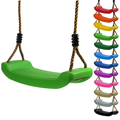 Kinderschaukel Brettschaukel stabil Schaukelsitz aus Kunststoff für Spielturm (Hellgrün)