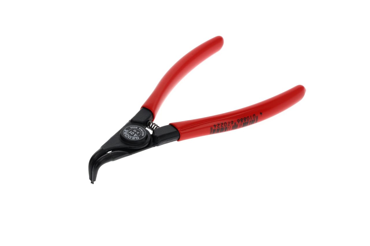 Gedore Black Circlip Pliers For Outer Circlips, With Opening Spring/Finger Protection, 90° Angled, Tip Dia. 0.9 Mm, 8000 A 01