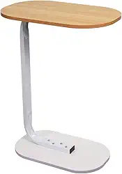 Mesa Lateral Multiuso Ajustável – Ideal para Sofá e Cama – Apoio para Notebook, Lanches e Celular – Econômica de Espaço