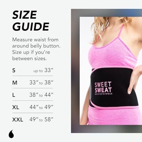 Sweet Sweat Waist Trimmer for Women and Men - Sweat Band Waist Trainer for High-Intensity Training & Workouts - Image 4