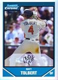 2007 Bowman Chrome Draft Future's Game Prospects Refractors #BDPP104 Matt Tolbert MLB Baseball Trading Card