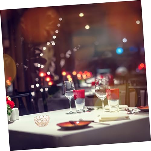 Portavelas de té para bodas STOBAZA candelabros decorativos de cristal para mesas de salón 7