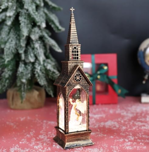 Lámpara de noche LED estilo navideño color bronce miniatura 7