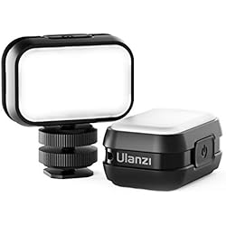 Flash Para Gopro Ultra Mini Luz LED de vídeo, PICTRON VL28 Led Luzcon batería de 300 mAh y 4 Niveles de Brillo, pequeña luz de Video Vlog para teléfono Inteligente/cámara/Osmo Pocke/DSLR/iPhone