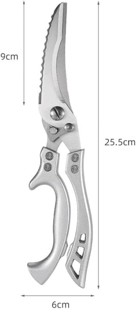 Kitchen Poultry Shears, Heavy Duty Ultra Sharp Scissors Stainless Steel Meat She