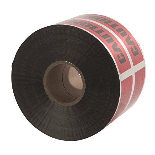 Image of NSI ULTD-627 Detectable Underground Line Tape, Legend inchCaution Buried Electric Line Below inch, 1000 inch Length, 6 inch Width, Red