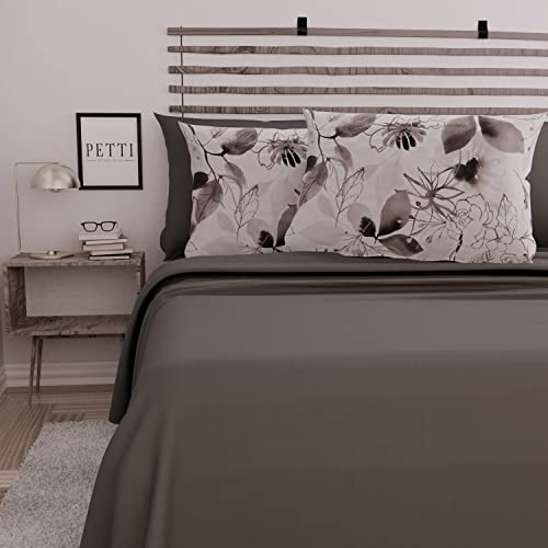 PETTI Artigiani Italiani, Complete Bed Set, Double Sheets, Flower Painting Sheets, Double Bed Set - Image 2