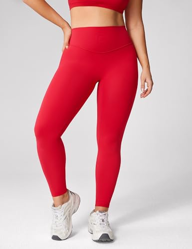 Hugcurve No Front Seam Hidden Scrunch Butt High Waisted Workout Leggings for Women Butt Lifting Yoga Pants Gym - 25''4