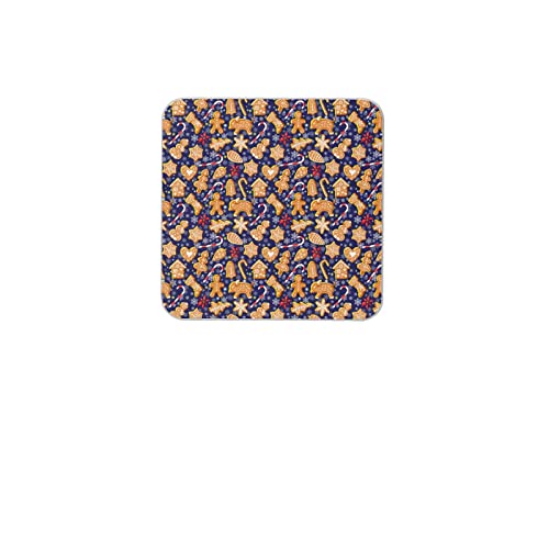 Huimin Lot de 6 dessous de verre carrés en diatomite pour décoration de Noël - 10 x 10 cm Cover