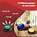Yes No Button & Maybe Sorry Button, Answer Buzzers Set of 4 Buzzers for Game Show, Sound Button, Gag Gifts