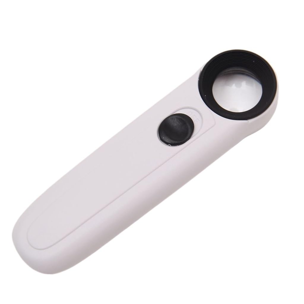 Lupa De Mano con Luz LED, Lente Acrílica 40x