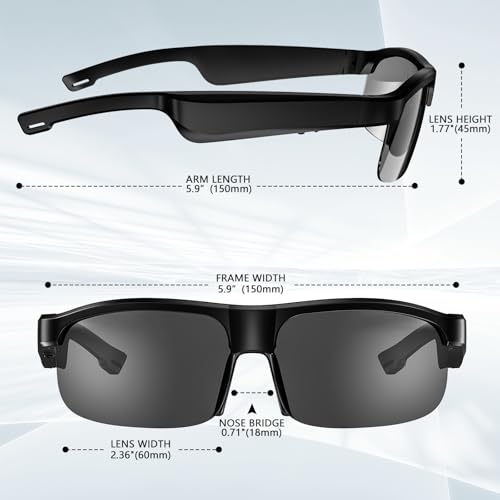 Gaxabi M6 Smart Glasses, Polarized Bluetooth Sunglasses thumb #4