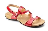 Vionic with Orthaheel Technology Womens Paros Backstrap Orthotic Sandal Red Croco Size 8