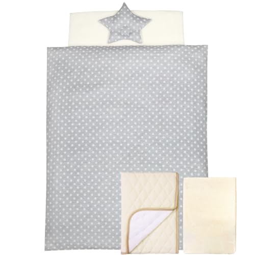 un doudou 日本製 ベビー布団 10点セット オーガニックコットン ダブルガーゼ 水玉 リッチグレー 70×120cm 綿100% 星型まくら 全部洗える 1502 A-160 un doudou 日本製 ベビー布団 10点セット オーガニックコットン ダブルガーゼ 水玉 リッチグレー 70×120cm 綿100% 星型まくら 全部洗える 1502 A-160