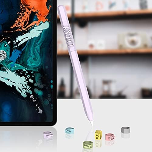 PERFECTSIGHT DIY Case Sleeve for Apple Pencil 2nd Gen, Silicone Soft Cute Creative Protective Cover Accessories Compatible with Apple Pencil 2nd Generation, iPad Pro 11 12.9 inch (Green)