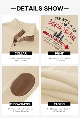 Vogstart Men'S Christmas Retro Graphic Corduroy Winter Sweatshirt (S-3Xl) 6 Vogstart Men'S Christmas Retro Graphic Corduroy Winter Sweatshirt (S-3Xl) - Image 7