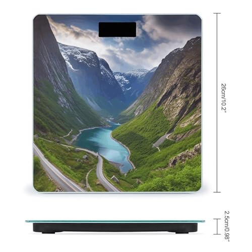 Báscula Digital de Baño Norwegian Fjords Precisión Alta miniatura 2