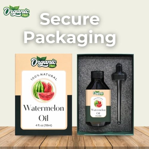 Image of Organic Zing Watermelon (Citrullus Lanatus) Oil | Pure & Natural Carrier Oil for Skincare, Haircare & Massage - 118ml /3.99fl oz