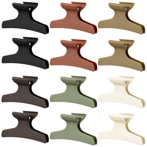 Pince à cheveux papillon Batiyeer lot de 12 barrettes antidérapantes Morandi