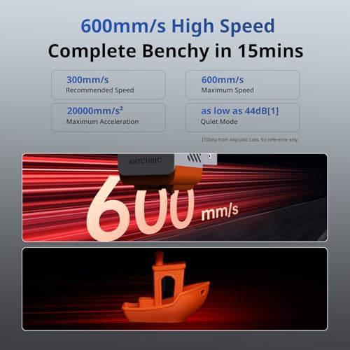 anycubic 3d printer kobra s1 combo multi-color 3d printer max 600mms high speed printing high precision works right out of box sealed storage intelligent mult-filament drying 9834x9834x9834