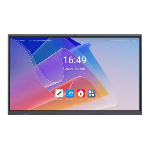 Image of 65-Inch Smart Board Interactive Whiteboard | 4K UHD Digital Touchscreen Display with All-in-One Computer for Classroom, Office, Conference Rooms