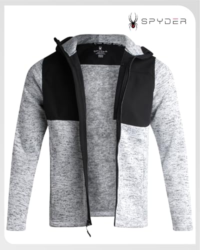 Spyder Mens Fleece Jacket - Performance Full Zip Sweater Jackets for Men - Outdoor Hiking Workout Mens Lightweight Jackets3