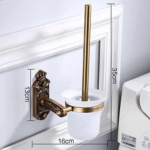 Brosse de toilette murale avec support compact pour libérer de l'espace au sol