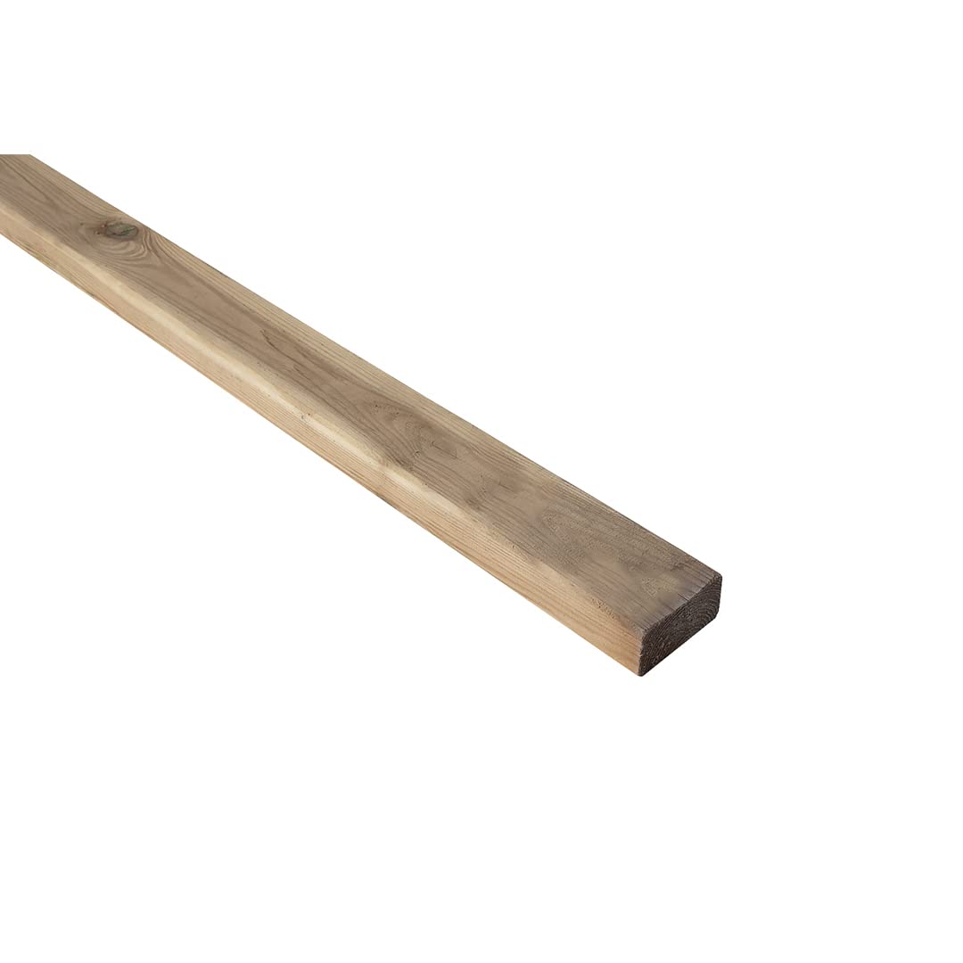 Nortene - Liston De Madera para Montaje De Pérgola | Liston Cuadrado Marrones para Vallas (4.5x9x400 Cm)